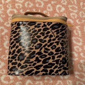 Consuela Blue Jag Leopard Cosmetic Bag